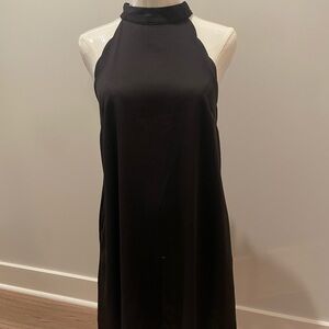 Lovers + Friends Elegant LBD Scalloped Halter Top Dress Size Small